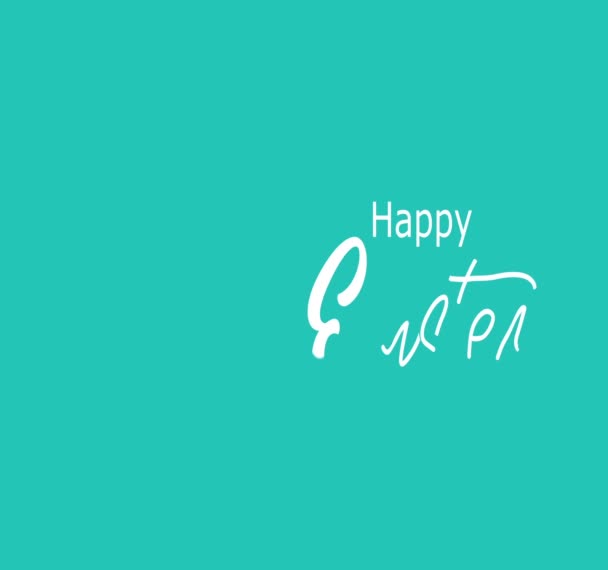Mutlu Paskalya Video Animasyon — Stok video