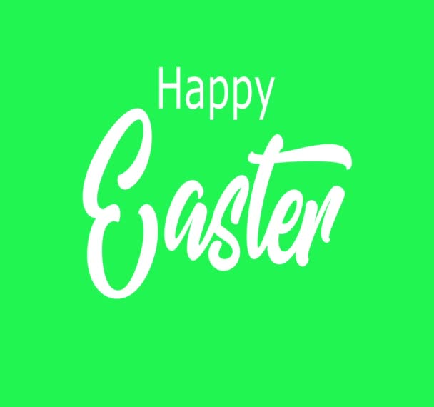 Frohe Ostern Videoanimation — Stockvideo