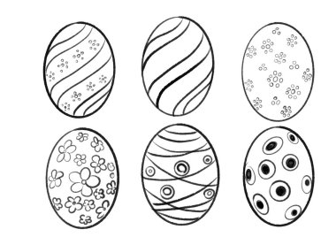 Mutlu Paskalya kartı çizim