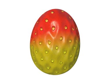 Beyaz arka planda Paskalya yumurtası