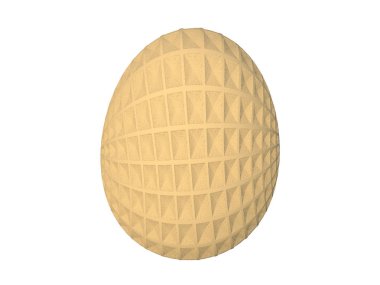 Beyaz arka planda Paskalya yumurtası