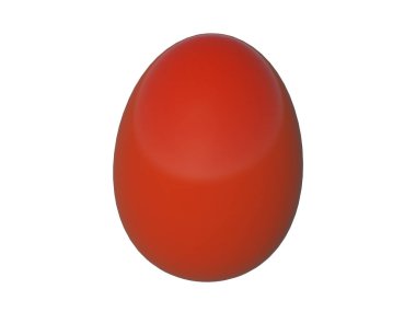 Beyaz arka planda Paskalya yumurtası