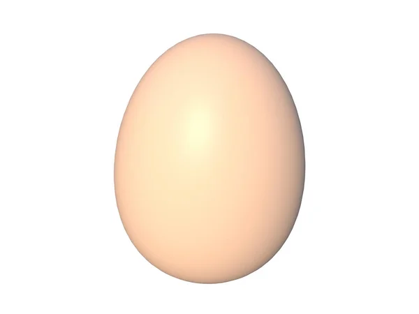 Πασχαλινό Αυγό Λευκό Φόντο — Φωτογραφία Αρχείου