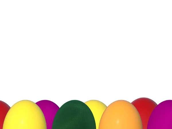 Easter Egg White Background — Stock Photo, Image