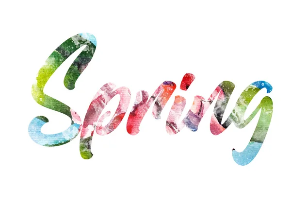 Water Color Text Illustration — Stock Photo, Image