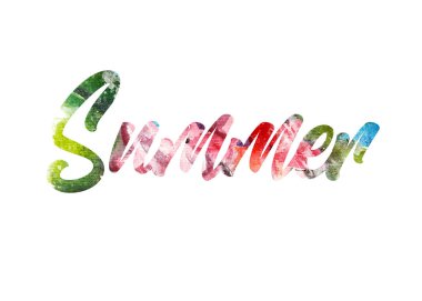 Su renk metin illüstrasyon