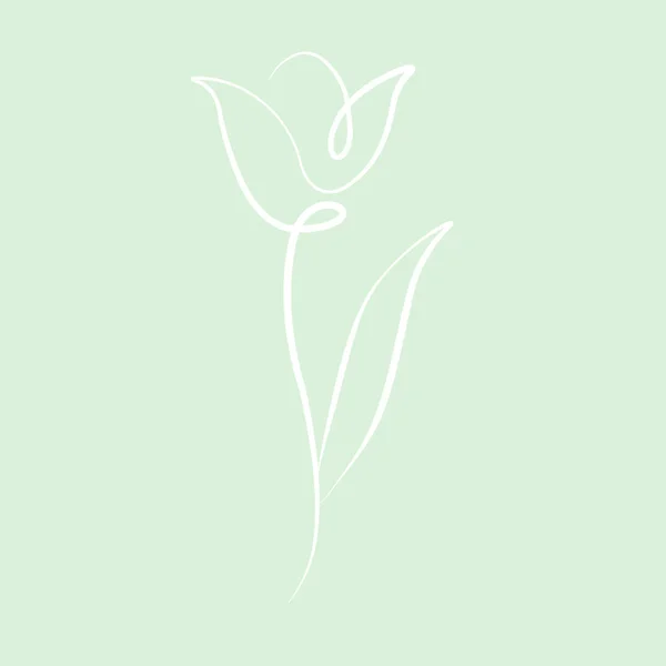 Tulip Spring Pattern Vector Illustration — Stock Vector