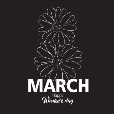kadınlar günü vektör illüstrasyonu