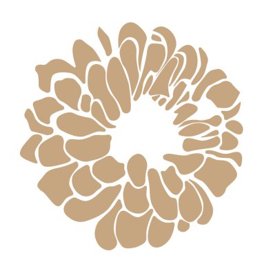 Güzel soyut çiçek şekil