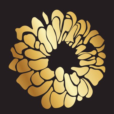 Güzel soyut çiçek şekil