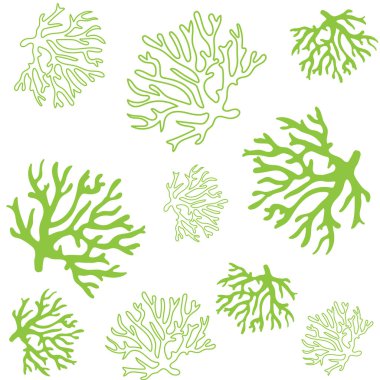 güzel mercan desen illüstrasyon