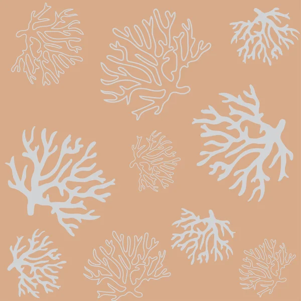Vackra Korall Borrhålsinstruktionen — Stock vektor