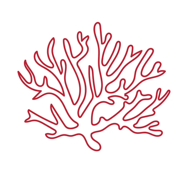 Vackra Korall Borrhålsinstruktionen — Stock vektor