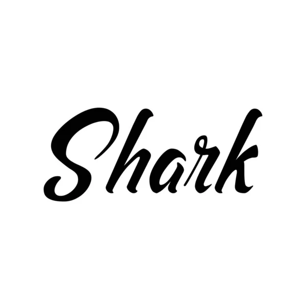 Písmo Pro Žraločí Ryby Vektorový Obrázek — Stockový vektor