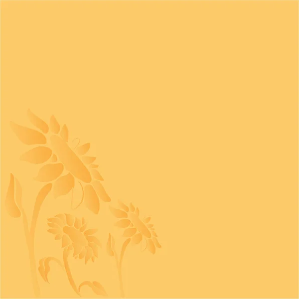 Sunflower Orange Vector Illustration — Stock Vector