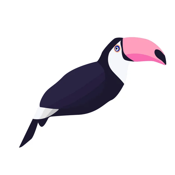 Belle Illustration Vectorielle Dessin Animé Toucan — Image vectorielle