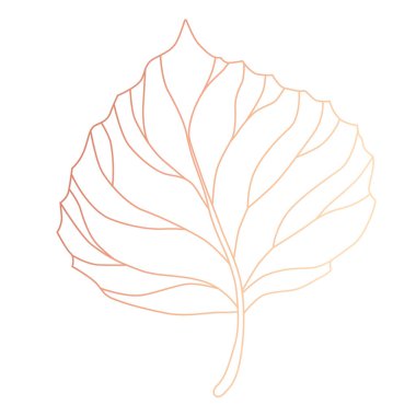 Yazdırma çizgisi çizimağacı yaprağı vektör çizimi