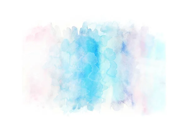 Azul abstracto acuarela fondo ilustración — Foto de Stock