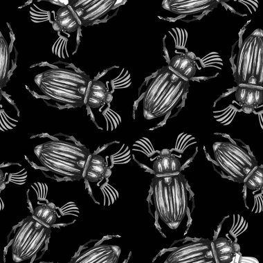 Suluboya çanta desen arka plan illüstrasyon 