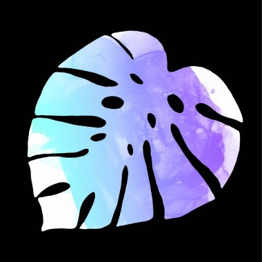 Suluboya yaprak sanat illüstrasyon arka plan