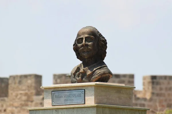 William Shakespeare Monumento Famagosta Cipro — Foto Stock