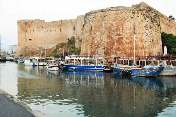 Frumoasa Vara Kyrenia Harbour Cipru — Fotografie, imagine de stoc