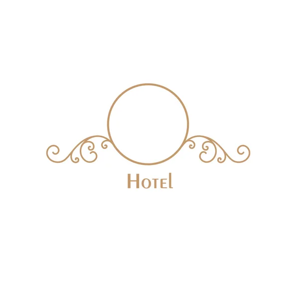 Illustration Vectorielle Logo Hôtel Simplement Vide — Image vectorielle