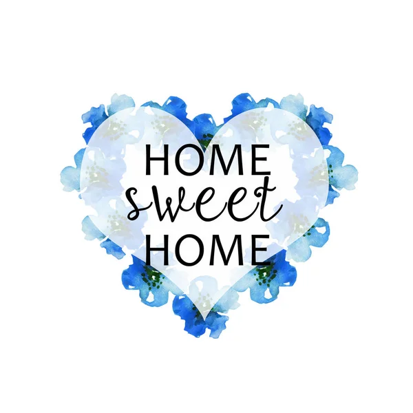 Home Sweet Home Hand Zeichnen Art Illustration — Stockfoto