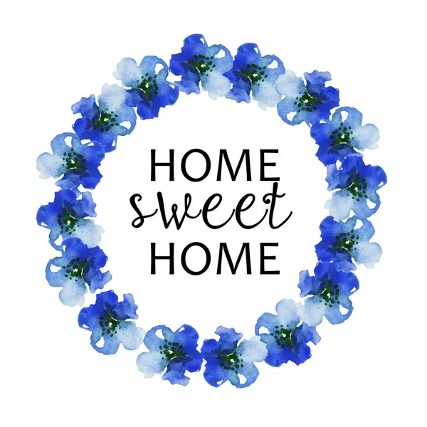 Home Sweet Home Hand Zeichnen Art Illustration — Stockfoto