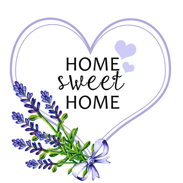 Home Sweet Home Hand Zeichnen Art Illustration — Stockfoto