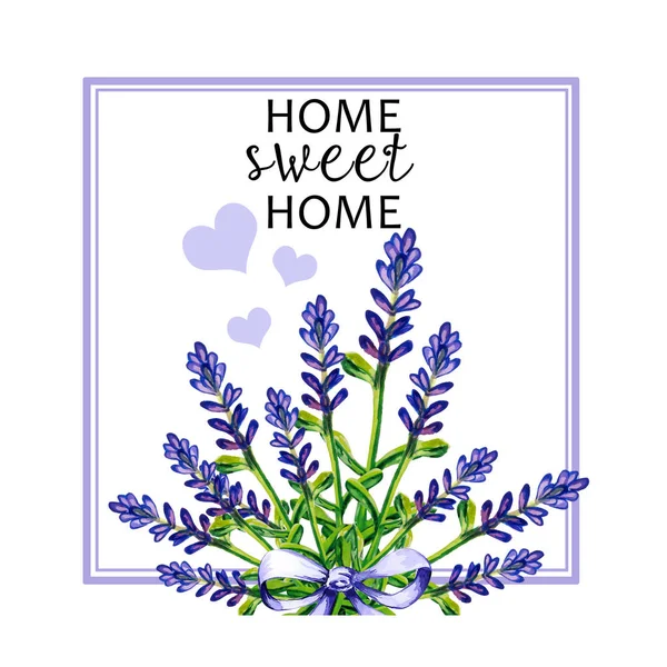 Home Sweet Home Hand Zeichnen Art Illustration — Stockfoto