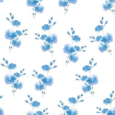 Güzel çiçek sanat su rengi illüstrasyon sanat