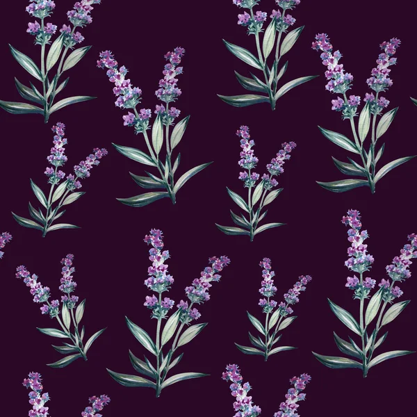 Lavender flower water color art illustration