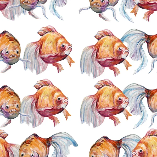 Beautiful water color fish art illustration