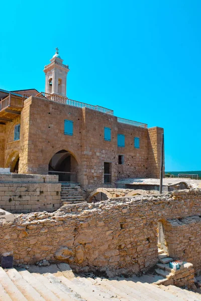 Blick Auf Alte Gesteinigte Christliche Kirche Bei Tag — Stockfoto