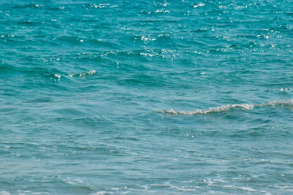 View Wavy Turquoise Sea Daytime — Stock Photo, Image