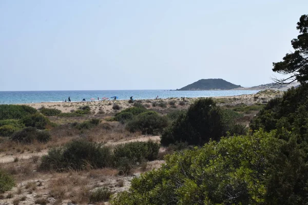 Güzel Akdeniz Dalgaları Deniz Kıbrıs — Stok fotoğraf