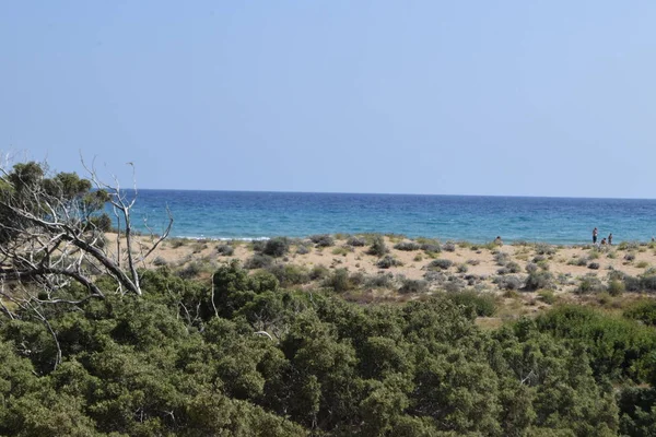 Gyönyörű Mediterrán Hullámok Tenger Ciprus — Stock Fotó