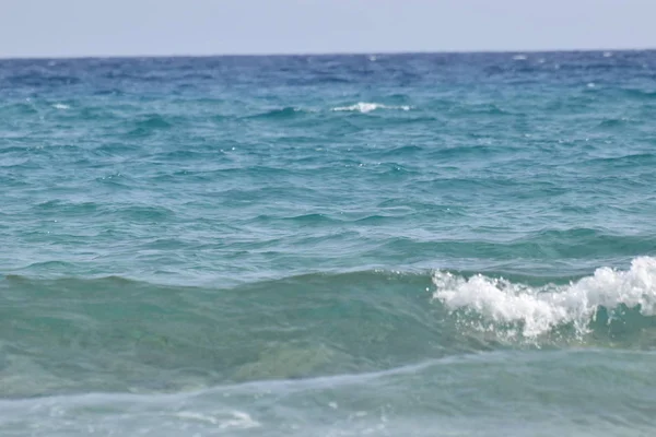 Красиві Середземноморські Хвилі Моря Кіпр — стокове фото