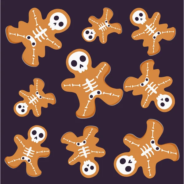 Komik Cadılar Bayramı sanat, vektör İllüstrasyon