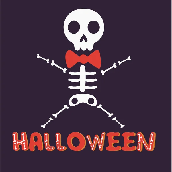 Divertido Arte Halloween Vector Ilustración — Vector de stock