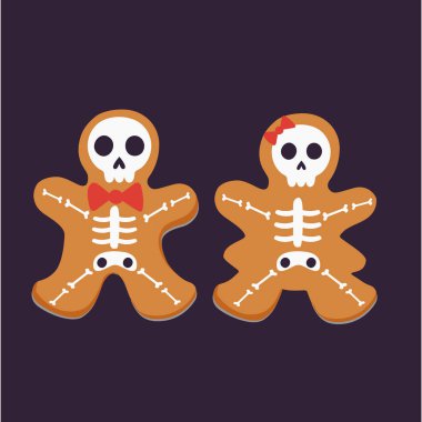 Komik Cadılar Bayramı sanat, vektör İllüstrasyon