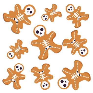 Komik Cadılar Bayramı sanat, vektör İllüstrasyon