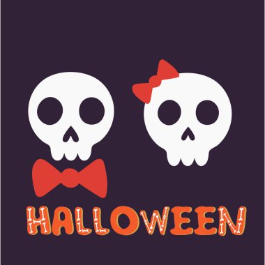 Komik Cadılar Bayramı sanat, vektör İllüstrasyon