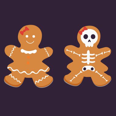 Komik Cadılar Bayramı sanat, vektör İllüstrasyon