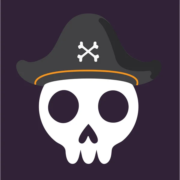 Ilustración Sombrero Pirata Ilustración Vectorial — Vector de stock
