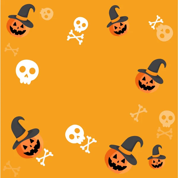 Fond Drôle Halloween Illustration Vectorielle — Image vectorielle