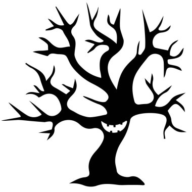 Korku ağacı, sanat, vektör illüstrasyon