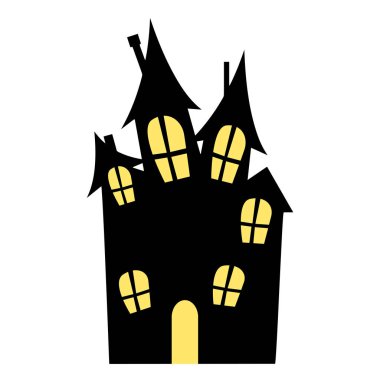 Mutlu Cadılar Bayramı Sanatı, vektör illüstrasyon