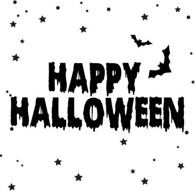  Mutlu Cadılar Bayramı Sanatı, vektör illüstrasyon